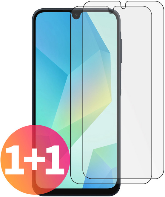 스톤스틸 1+1 갤럭시 A16 LTE 전용 강화 유리 투명 액정 보호 필름, 2개