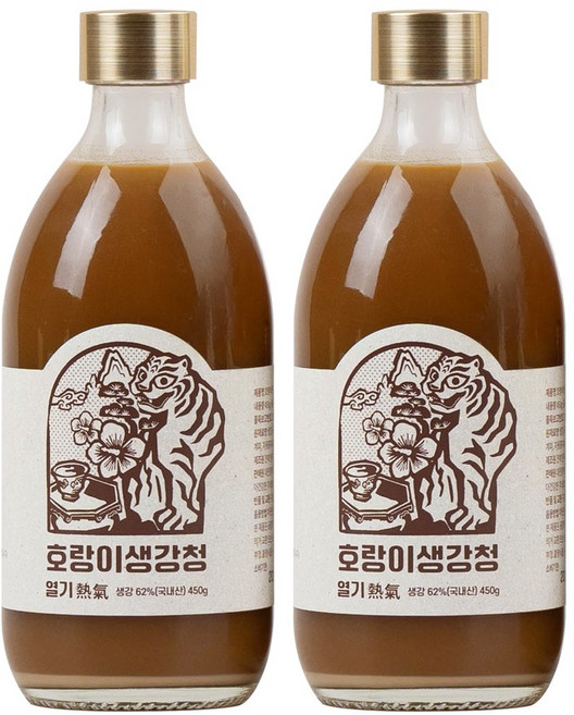 팔팔호랑이 흑삼 계피 꿀 생강청 생강차 <열기>, 2개, 1개입