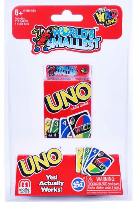 World's Smallest 세계에서 가장 작은 우노 카드 게임 미니어쳐