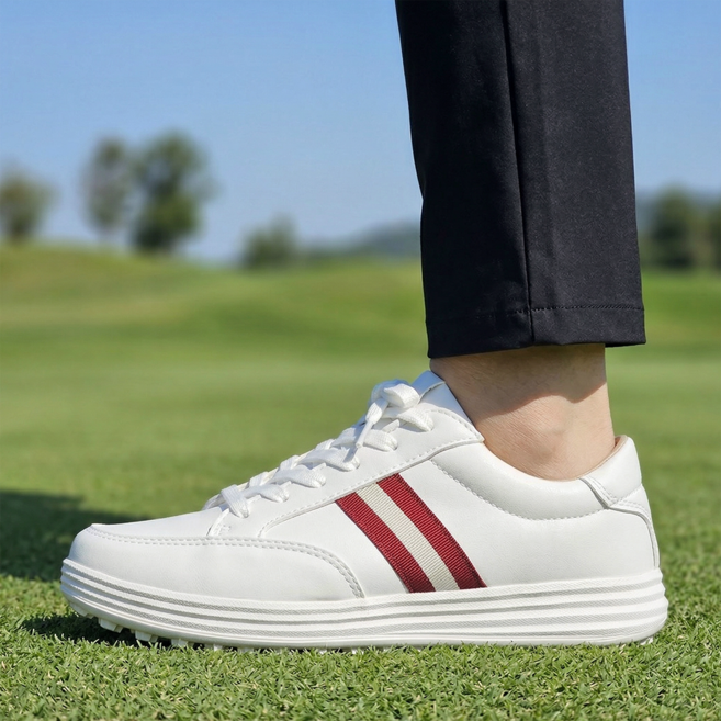 에버라스트 쿠션 스파이크리스 골프화 여성 남성 발편한 경량 골프 스니커즈 필드 운동화 실내 실외 골프 운동화 파크골프화