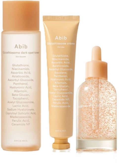 아비브 글루타치온좀 토너 200ml+크림 75ml+세럼 50ml 3종 세트, 1세트