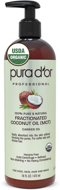 퓨라도어 프로페셔널 퓨어 & 내추럴 분별 코코넛 오일, 1개, 473ml - 쿠팡