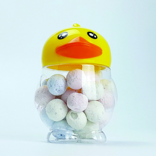 오리 보틀 플라스틱 공병 귀여운 용기 동물 유치원 어린이집 답례품 캔디 과자, 1개
