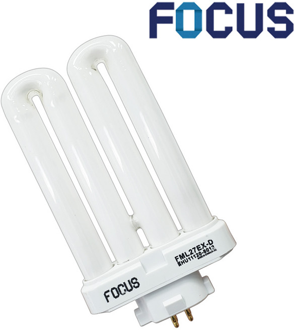 [번개표 대체] 포커스 인버터스탠드용 전구 27W 삼파장 형광램프 5000K 백색 KC인증 FML27EX-D, 주백색, 1개