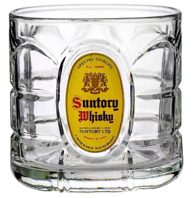 산토리 가쿠빈 위스키 하이볼 Sui 일본산 하이볼잔 위스키잔 375ml, 1개