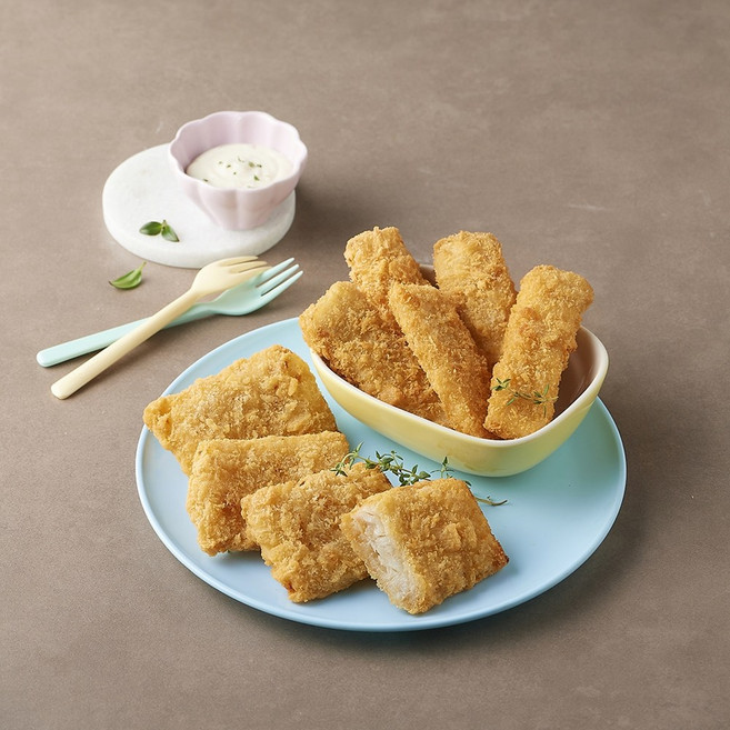 깐깐 피쉬커틀렛 유탕 생선까스 에어프라이어 1kg 대용량, 1개