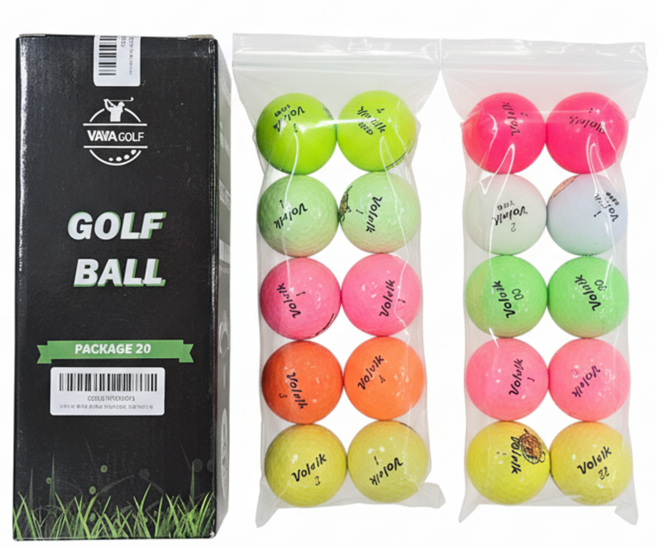 민트그린 볼빅 로스트볼 A/A+ 20알 라운드용, 1개, 컬러, 20개입