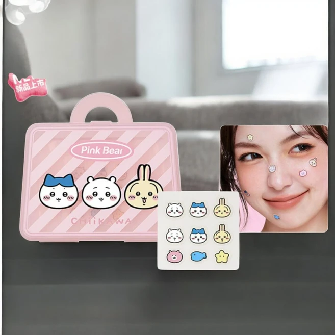 Pinkbear 핑크베어 치이카와 콜라보 핌플 패치 트러블, 1병 - 쿠팡