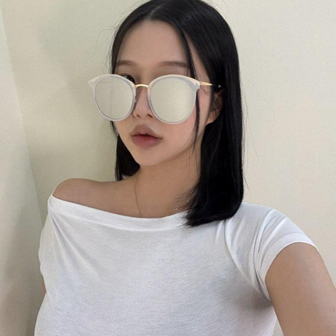 하리몽드 남여공용 오버사이즈 라운드 캣츠 선글라스