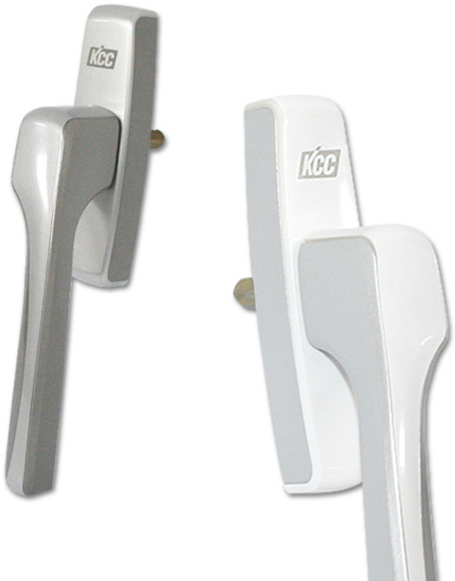 KCC 창호 정품 샤시 오토락 오토 핸들 베란다 창문 샷시 손잡이, R방향-중(화이트), 1개
