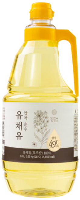 네니아 압착 순수 유채유 1.8L, 1개