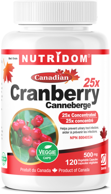 뉴트리돔 캐나다 크랜베리 25배 농축 120캡슐, 120정, 1개