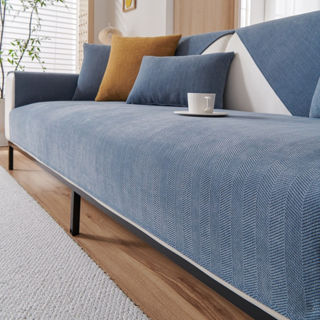 아네티 푹신한 헤링본 방수 논슬립 사계절 쇼파패드