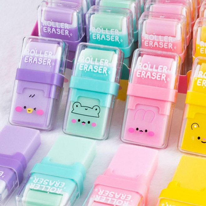 롤러형 지우개 청소기 세트 미술 준비물 책상 지우개가루 제거 청소 문구, 상세페이지 참조, 상세페이지 참조