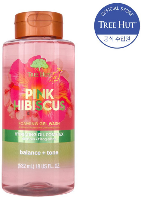 트리헛 포밍 젤 워시 핑크 히비스커스, 1개, 532ml