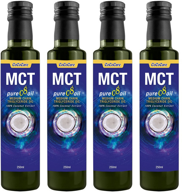 CoCoCare MCT純C8油 椰子萃取 超速捷能量 250ml 四瓶組, 4瓶