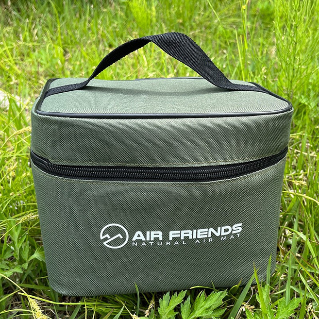 에어프렌즈 프리미엄 캠핑 수류탄 전동 펌프 에어펌프 600W, 수류탄펌프 전용가방(카키), 1개