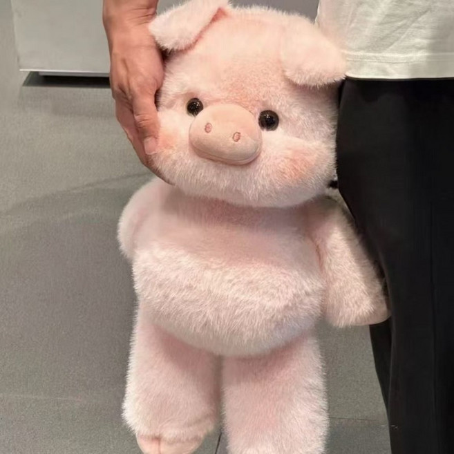 아기 돼지 봉제인형 귀여운 동물인형 애착인형 선물용 인기 장난감 부드러운 소재 편안한 촉감, 1개, 복실이, 45cm