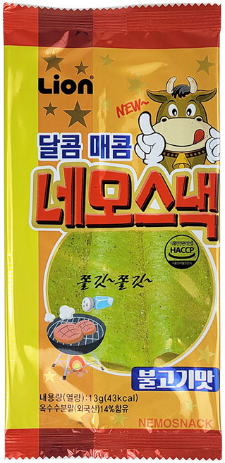 네모스낵 네모스낵 불고기맛 30개입 1곽 13g, 90개