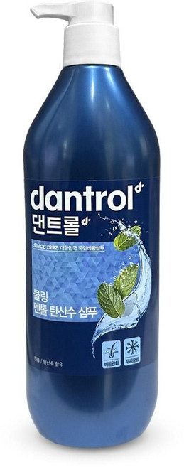 댄트롤 쿨링 멘톨 탄산수 두피 수분 샴푸 820ml jhh+030ct, 1