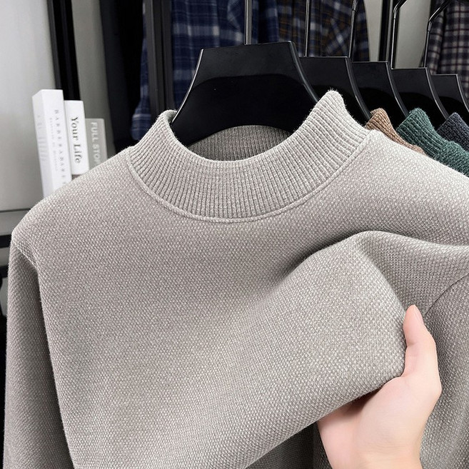 미스터먼쇼 남성 반폴라 기모 니트