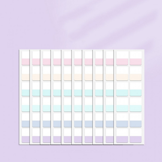 파스텔톤 인덱스 플래그 라벨 6색 중형 120개입, 1, 상세페이지 참조