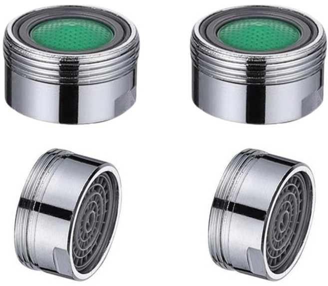 이안 황동 세면대 토수구 부속 에어레이터, 2개