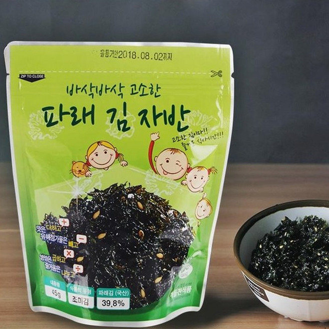 해들찬 파래김자반 40g, 1개