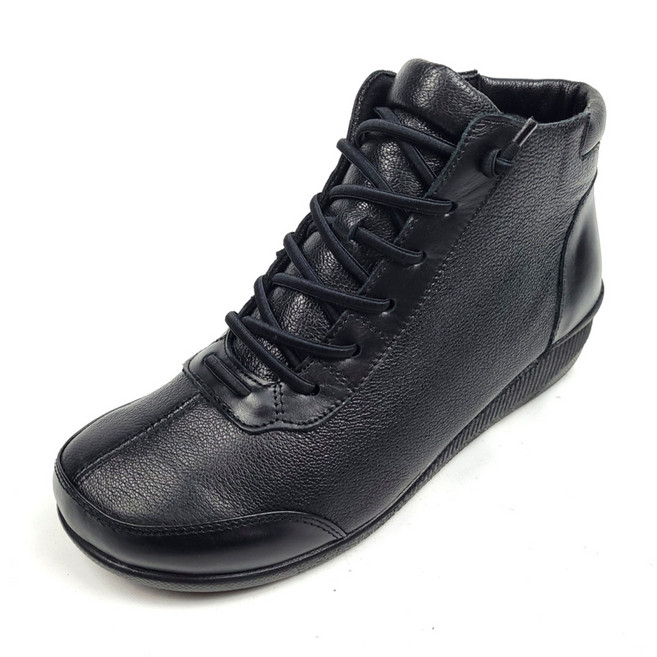 의정부수제화 소가죽 여성 봄 부츠 발편한 여자 앵글 앵클 수제 가죽 숏부츠