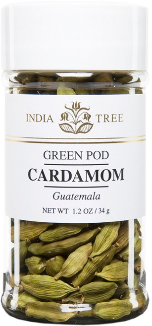 1 India Tree 카다멈 그린 포드 34g India Tree Cardamom Green Pod 1.2 Ounce, 1개