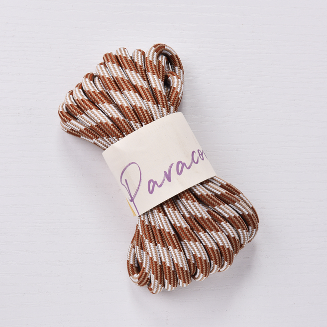 6mm 나선형 무광 파라코드 5m 소분 배색 로프 아웃도어 마크라메 재료, 06.브라운