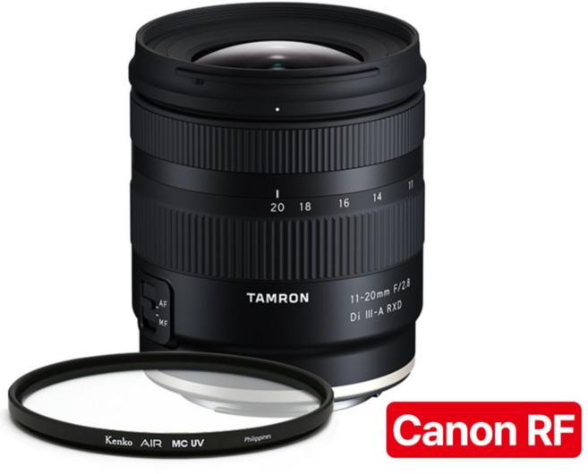 [지금사면 무상보증 3년] 탐론 11-20mm F/2.8 Di III-A RXD B060 캐논 RF렌즈 + 겐코 AIR MCUV 67mm