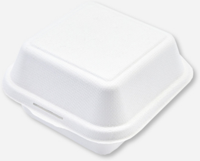 새담 펄프 도시락 화이트 10개 / 햄버거 박스