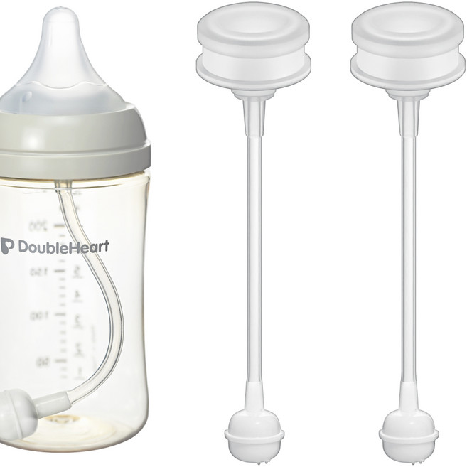 순수아 더블하트 젖병 젖꼭지 호환 실리콘 추 빨대 프리미엄형, 실리콘 젖병 추빨대 프리미엄형 2세트, 1개