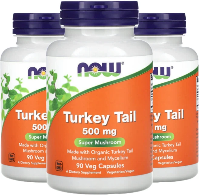 나우푸드 구름버섯 500mg 90캡슐 3통, 90정 - 쿠팡