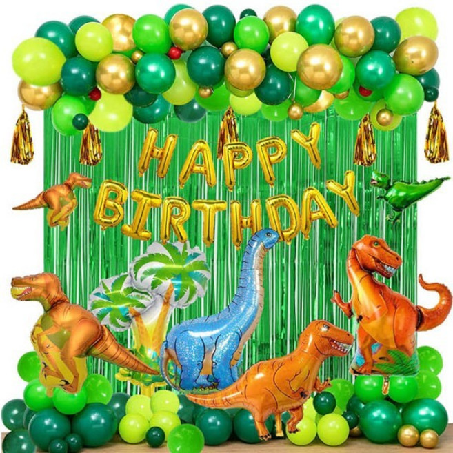 정글 다이노 풍선 세트 즐거운 생일 이벤트 공룡 홈파티 특별한 포토존 꾸미기, 1개, SIS-426 다이노_공룡