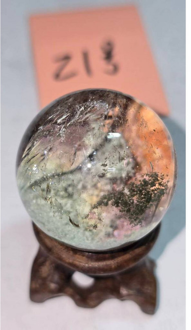 幽靈球 彩片膠 約33mm 擺件 收藏, 21號