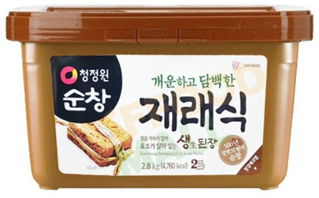 청정원 재래식 안심 생된장 2.8kg, 1개