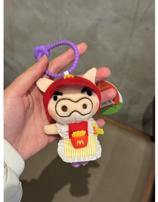 짱구는 못말려 짱구 부리부리 대마왕 자에몽 인형 키링 가방 열쇠 고리 꾸미기 장식 굿즈, 1개, B - 10cm