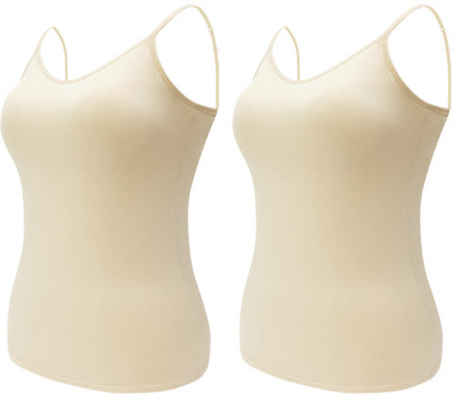 마른파이브 여성용 브리즈 모달 이너 캡나시 2p