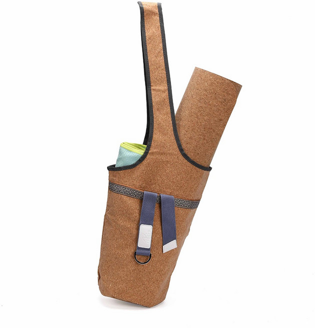 대용량 요가 매트 파우치 대용량 토트백 스포츠 피트니스백 플라워 캔버스백 큰 주머니와 지퍼 주머니가있는 패션 인쇄 요가 매트 가방 다기능 요가 가방 큰 오픈 포켓 가방 1개, 브라운