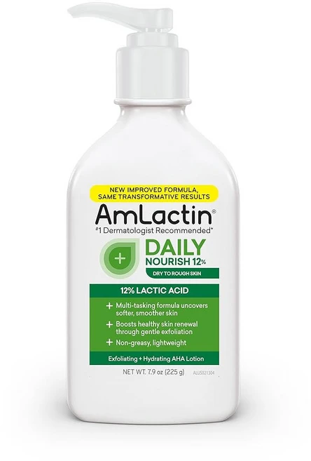 암락틴 데일리 너리쉬 12% - 14 1온스 바디 로션 젖산 건조한 피부를 위한 각질 제거제 및 보습제 포장은 다를, 1개, 225g - 쿠팡
