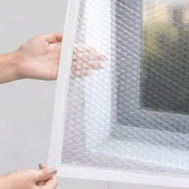 사는잼 벨크로 방한 창문 단열 뽁뽁이 180cm x 180cm, 1개