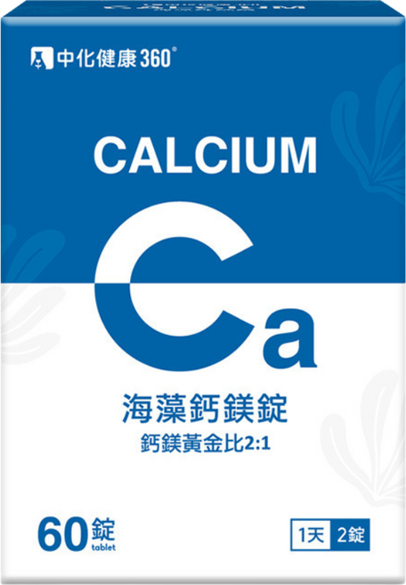 中化健康360 海藻鈣鎂錠, 1個, 60顆
