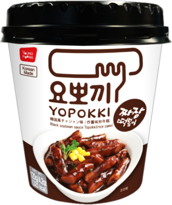 요뽀끼 짜장떡볶이 120g 국민 간식 캠핑 여행, 1개