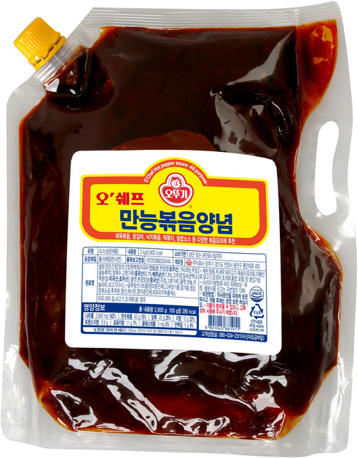 오뚜기 오쉐프 만능 볶음 양념, 2kg, 5개