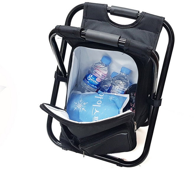 3in1 멀티 캠핑 아이스박스 가방 의자, 1개