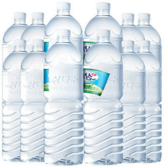 제주삼다수 그린 무라벨 2L 12개 (유/무라벨 랜덤발송), [삼다수]제주삼다수 그린 무라벨 2L 12개 (유/무라