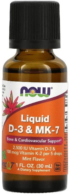 나우 푸드 비타민D 액상 D-3 MK-7 30ml(1floz), 1개, 30ml - 쿠팡
