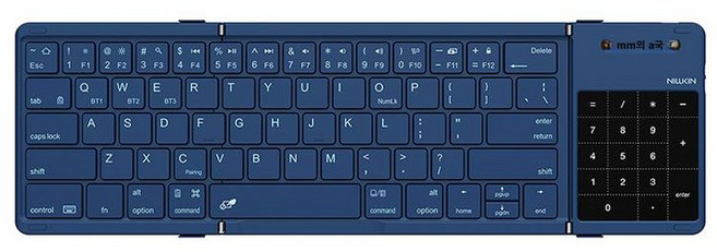 NILLKIN 큐브포켓키보드 휴대용 폴더 3단접이식 블루투스 키보드, 기본 모델명/품번, D. 루빅스 큐브 포켓 키보드 블루